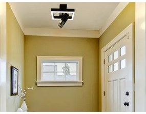 LED Dimmelhető mennyezeti lámpa LED/50W/230V 3000-6500K fekete + távirányítás