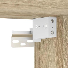 sonoma tölgy színű falra szerelhető éjjeliszekrény 45x26x28,5cm