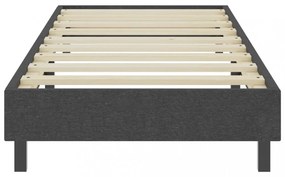 sötétszürke rugós szövetágy 90 x 200 cm