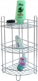 Polcos fürdőszobai sarokpolc 3 szintes