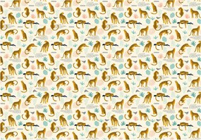 Flizelin fotótapéta Bézs Leopárdok Afrikai design 368x254 +ragasztó