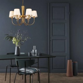 Pardo 3011 antik fém és szövet 6 izzós függőlámpa, Ø75 cm