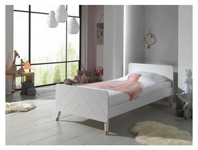 Fehér gyermekágy fenyőából, 90 x 200 cm - Vipack Billy