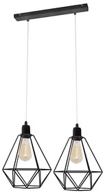 Csillár KARO 2xE27/15W/230V fekete
