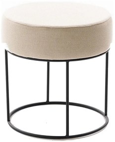 Puff RELO, Ø 40 cm, krémszínű