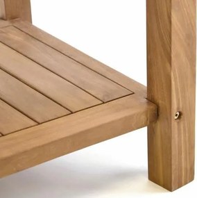 Kerti asztal DIVERO 50 cm - teak fa