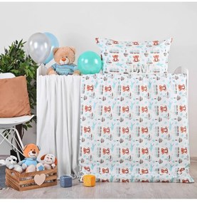 EMI Maci repülőgéppel gyermek pamut ágyneműhuzat, Gyerekgarnitúra 90x130 + 45x65