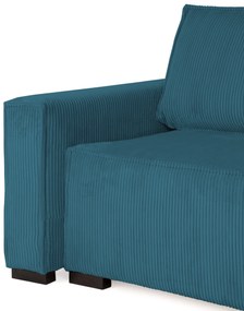 SMART türkiz kinyitható háromüléses kanapé