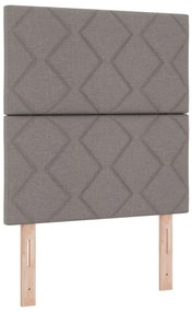 Box Spring Ágy Matraccal &amp; LED Topszínű 80x200 cm Szövet