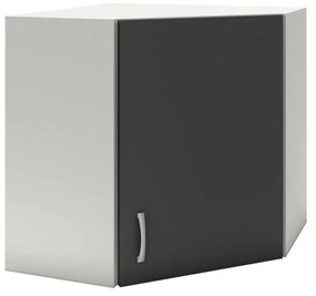 Benita 1 ajtós Felső konyhaszekrény Antracit-Fehér 60x60x60 cm N