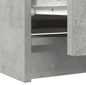 betonszürke szerelt fa TV-szekrény 100x35x54 cm