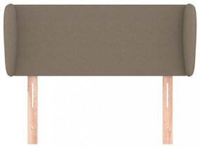 tópszínű szövet fejtámla szárnyakkal 103x23x78/88 cm