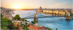Budapest képe folyóval (120x50 cm)