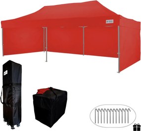 Esküvői sátor 4x8m - Piros