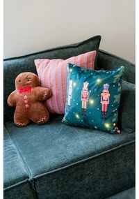 Bársony díszpárna karácsonyi mintával 28x37 cm Gingerbread – Catherine Lansfield