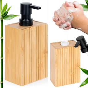 Folyékony szappan adagoló Gél Folyékony edények Fürdőszoba Konyha Bambusz