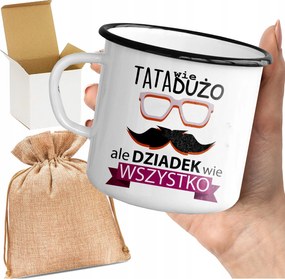 Bögre_emalinált Okos Nagypapa Mindent Tud Bögre