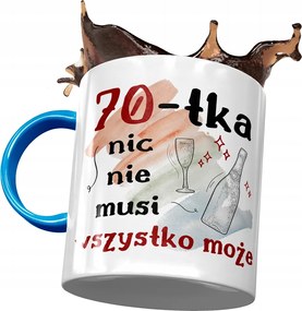 Kék Bögre Születésnapra 70 70-es 70-es évek nyomott mintával