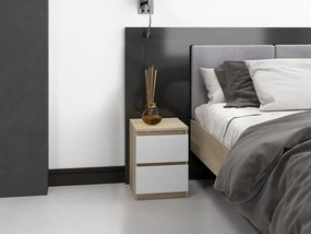 Odell M2 MIX éjjeliszekrény, 30x40x30 cm, fehér-sonoma