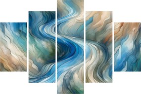 Kép - Absztrakt áramlat (150x105 cm)