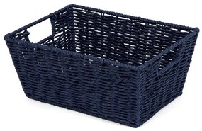 Compactor ETNA kézzel kötött kosár, 31 x 24x 14 cm, kék
