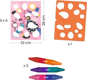 Színezés sablonokkal - Kismadár és társai - Birdie and Co