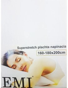 EMI fehér szupersztreccs lepedő, 90x200-as lap