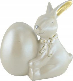 Gyöngy nyuszi figura tojással Paula