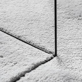 HUARTE szürke rövid szálú puha és mosható szőnyeg Ø 120 cm