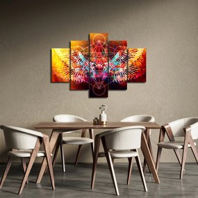 Kép - Merkaba szárnyakkal, absztrakció (150x105 cm)