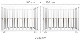 Fehér járóka 100x100 cm Little stars – Roba