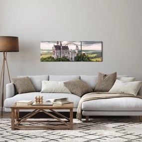 Kép - Vár sziklákon (órával) (90x30 cm)