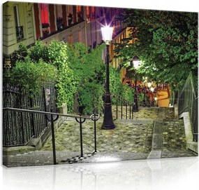 Vászonkép falikép város utca híd 100x75