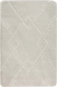 Fürdőszobaszőnyeg Kasmír Rombusz Gumírozott Szürke Moreno Szőnyeg 50x80 cm
