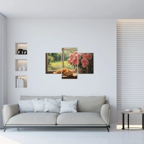 Kép - Macska az ablakban (90x60 cm)