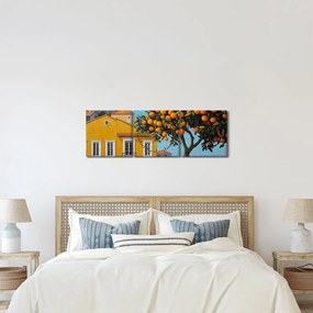 Kép - Narancsfa (órával) (90x30 cm)