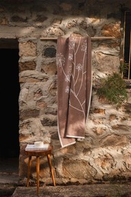 Liz pléd, krém-barna, 130×170 cm