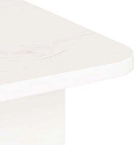 Dohányzóasztal Fehér 80 x 39,5 x 33,5 cm Tömör fenyőfa