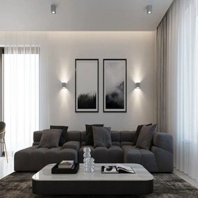 Szürke spotlámpa 10x10 cm Geo – Sollux