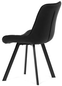 Fekete Vintage Szövet Étkezőszék. HC-V3066 BK3