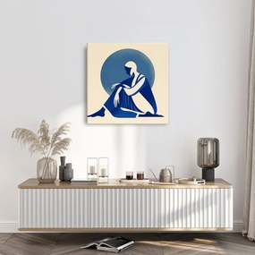 Kép meditáció kék árnyalatokban