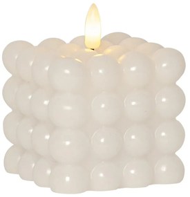 Flamme Dot fehér LED viaszgyertya, magasság 9,5 cm - Star Trading