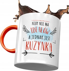 Narancssárga Bögre Unokatestvérnek Születésnapra Ajándék Nyomtatott Fotóval