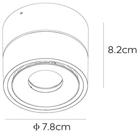 Lucide 35911/08/30 - LED Dimmelhető spotlámpa YUMIKO LED/10W/230V fekete