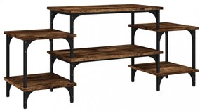 füstös tölgy színű szerelt fa TV-szekrény 117x35x52 cm