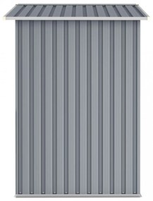 szürke horganyzott acél kerti fészer 205 x 129 x 183 cm