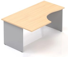 Visio LUX ergonomikus asztal 160 x 100 cm, bal, tölgy