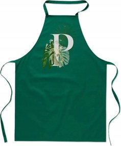 Konyhai Kötény zöld P Betűvel Paulina Patrícia FA_399_z