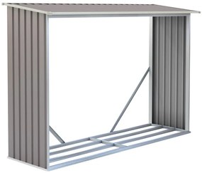 Tüzifa tároló G21 WOH 181 - 242 x 75 cm, szürke