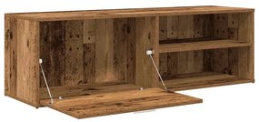 TV szekrény Régi fa 120x34x37 cm Gépelt fa